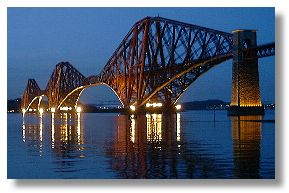 Forth Bridge old fairy lights